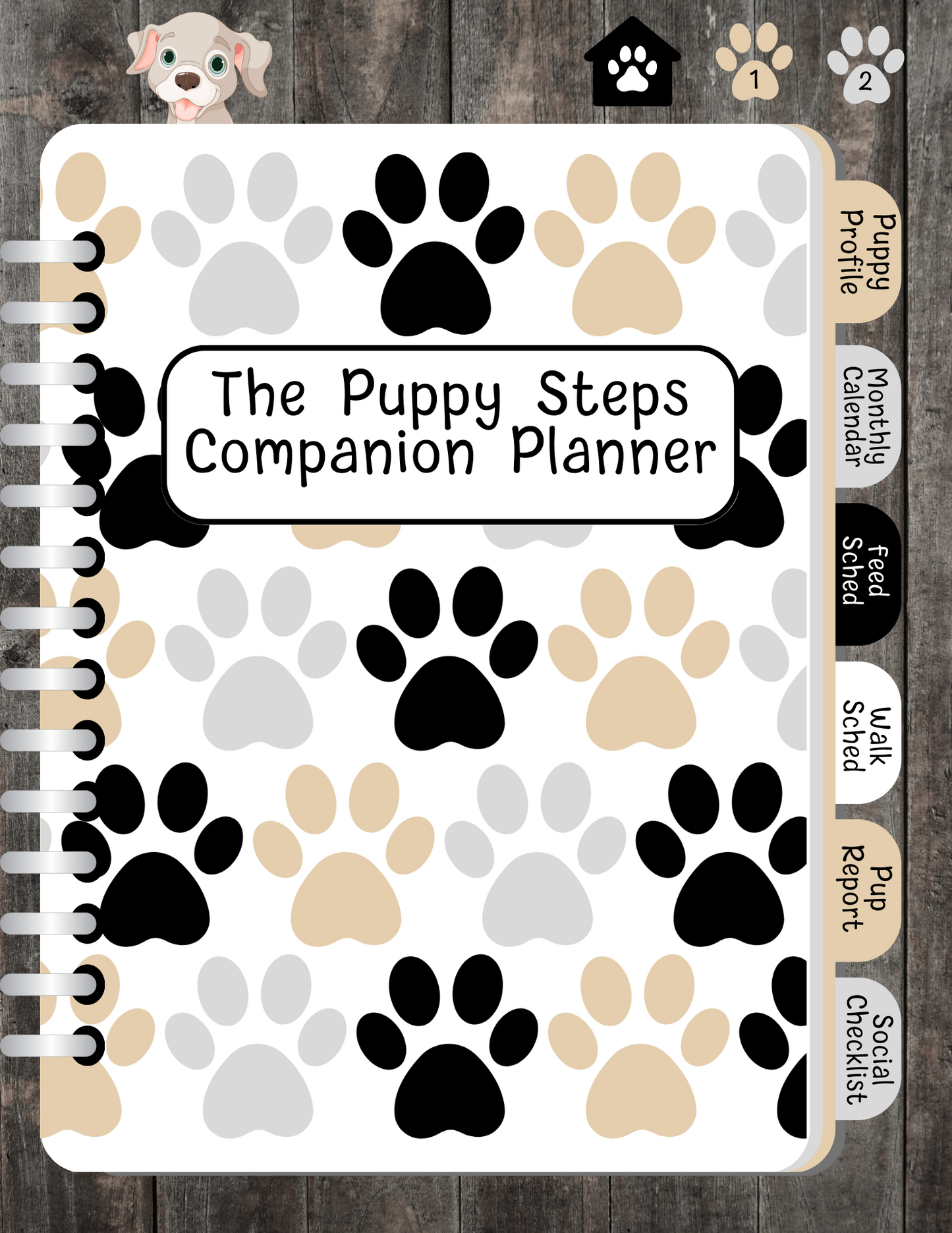 Puppy Steps Companion Planner in Tan