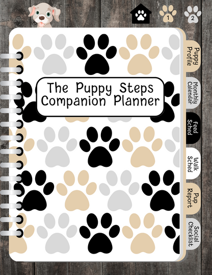 Puppy Steps Companion Planner in Tan