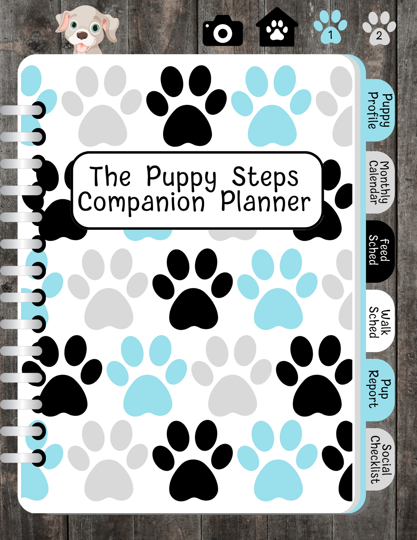 Puppy Steps Companion Planner in Blue
